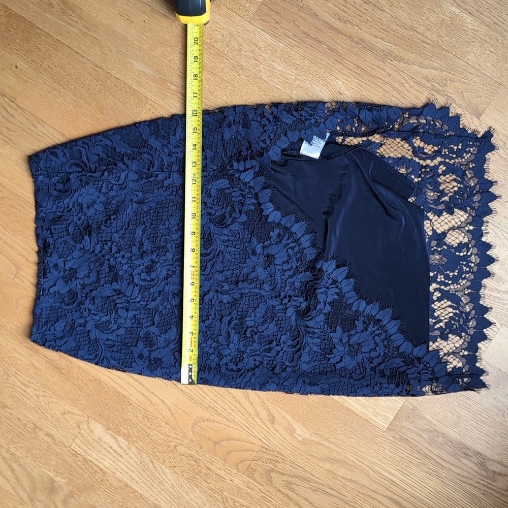 For Love and Lemons Maui Waui Lace Skirt Navy, XS - Picture 3 of 9